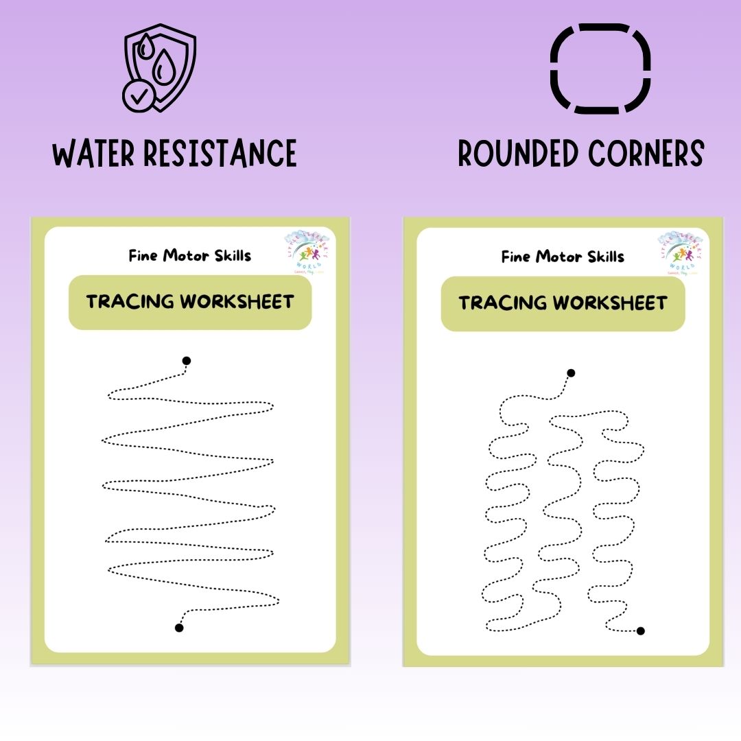 Reusable Tracing Worksheet ( Stage 3 ) - Little Learners World