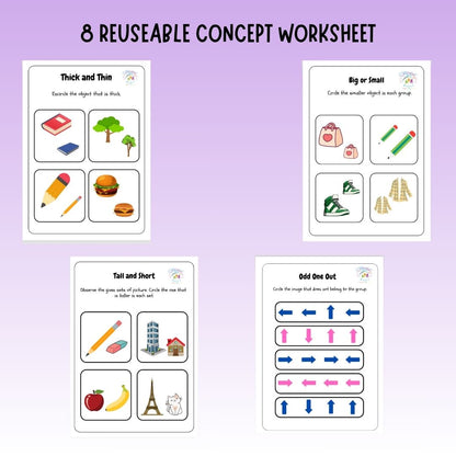 Reusable Concept Worksheet - Little Learners World