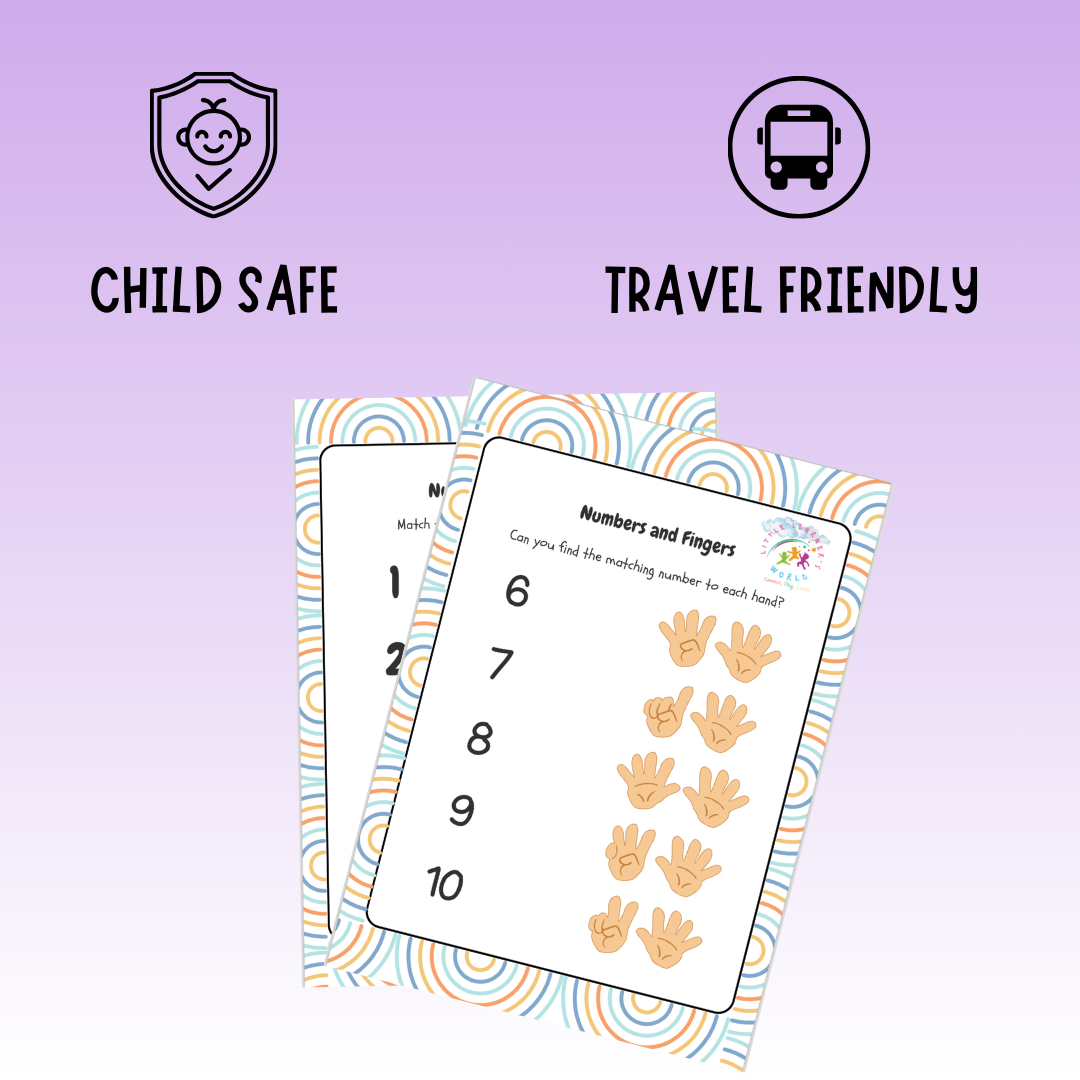 Reusable Numbers Worksheet - Little Learners World