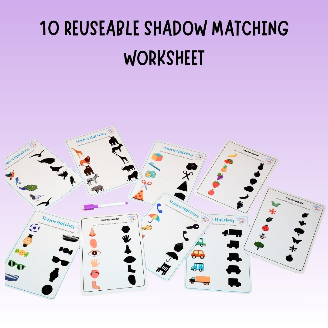 Reusable Shadow Matching Worksheet - Little Learners World