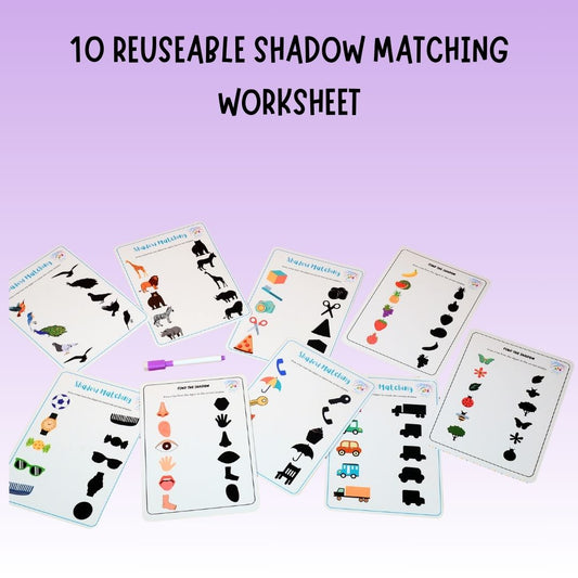Reusable Shadow Matching Worksheet - Little Learners World