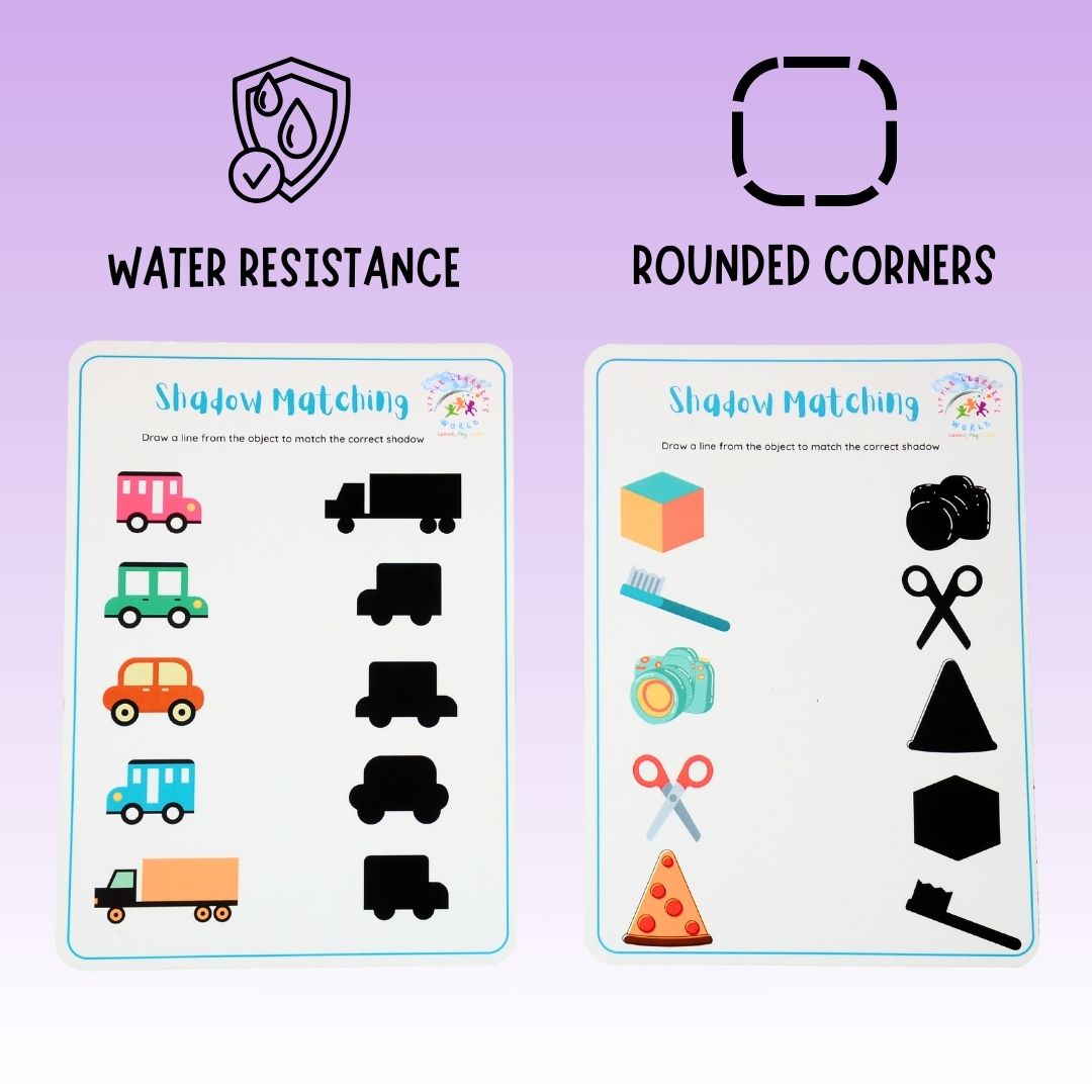 Reusable Shadow Matching Worksheet - Little Learners World