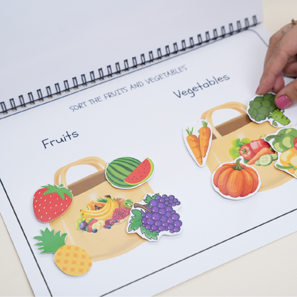 Fruits & Vegetables Activity Binder - Little Learners World